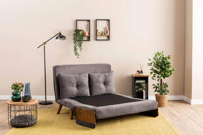 Atelier Del Sofa Cosmo Sofá-Cama de 2 Plazas - Gris